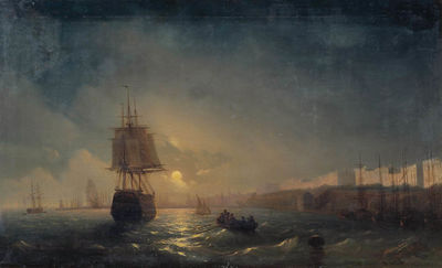 «Вид Одессы в лунную ночь», 1855