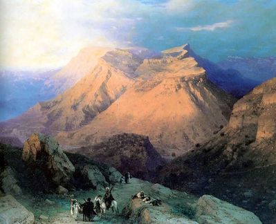 «Аул Гуниб в Дагестане», 1869