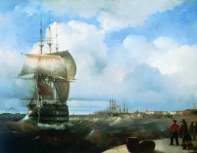"Большой рейд в Кронштадте", 1836