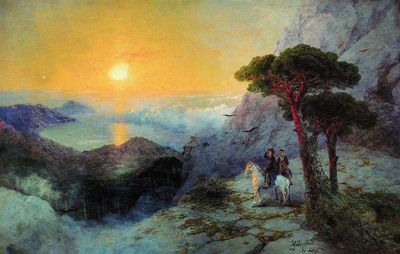 «А. С. Пушкин на вершине Ай-Петри при восходе солнца», 1899
