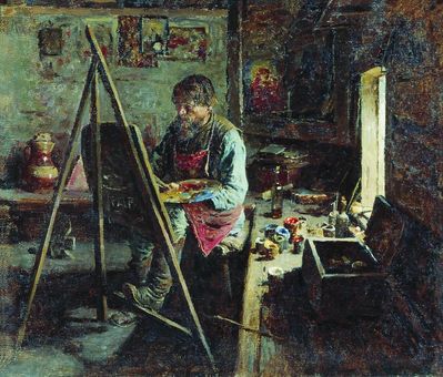Деревенский иконописец. 1889