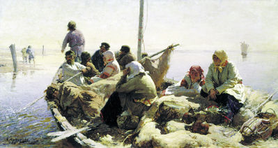 По реке Оке. 1889