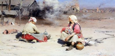 Поденщицы на чугунолитейном заводе. Около 1896
