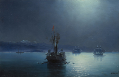 «Тихая ночь. Армян сбрасывают в море с турецких кораблей», 1897