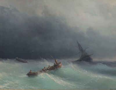 «Буря на море», 1873