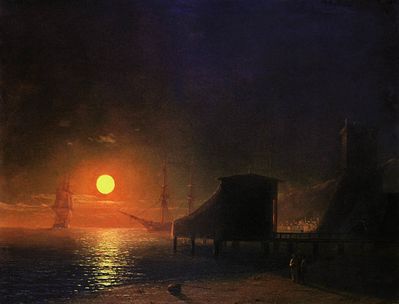 «Феодосия. Лунная ночь», 1852
