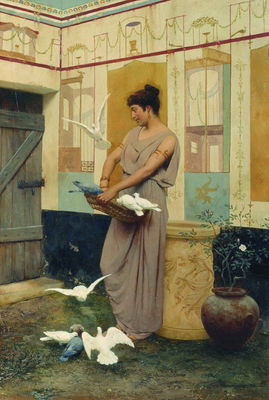 С голубями. 1889