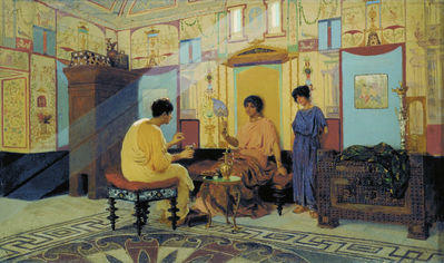 Соседки. Сцена из римской жизни. 1885