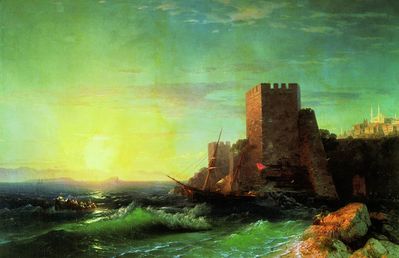 «Башни на скале у Босфора», 1859