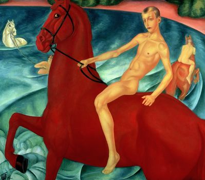 "Купание красного коня", 1912