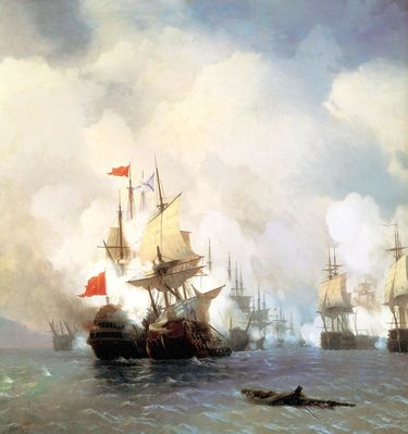 «Бой в Хиосском проливе», 1848