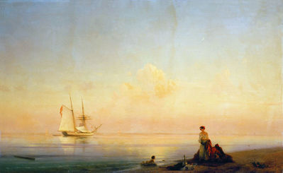 "Берег моря. Штиль", 1843