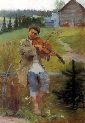 "Мальчик со скрипкой", 1897