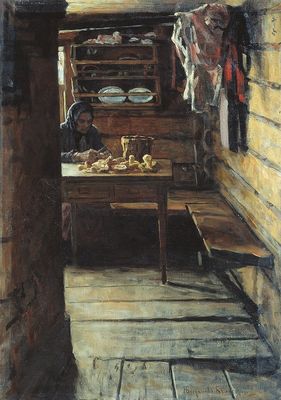 "Старушка с грибами", 1911