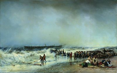 Гибель фрегата Александр Невский (Дневной вариант). 1868 год. 1868