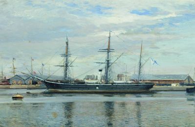 Клипер Разбойник в Гавре. 1887