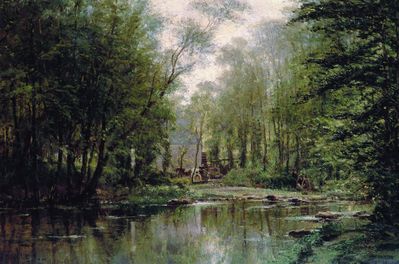 Лес в Вёле. Нормандия. 1871