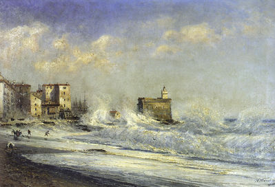 Ментона. Буря. 1881