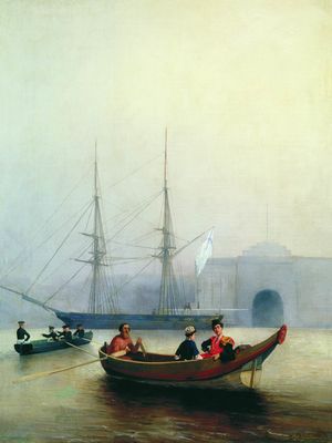 На Неве у Адмиралтейства. 1860