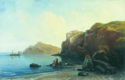 На берегу моря. 1856