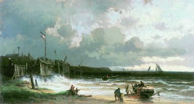 На побережье. 1889