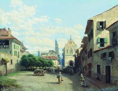Нормандский город. 1879
