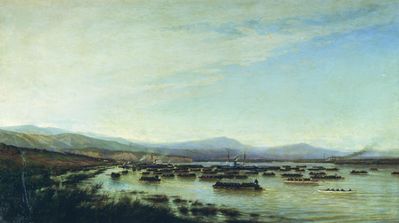 Переправа русских войск через Дунай у Мачина. 1877 год. 1878