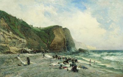 Прачки на берегу. 1870-е
