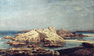 Скалы в Сен-Мало. Знойный день. 1876