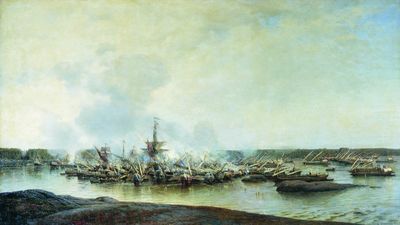 Сражение при Гангуте 27 июля 1714 года. 1875-1877