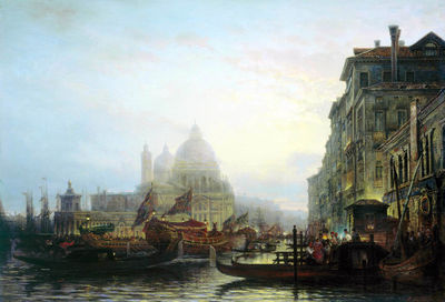 Венеция ночью. 1850-е