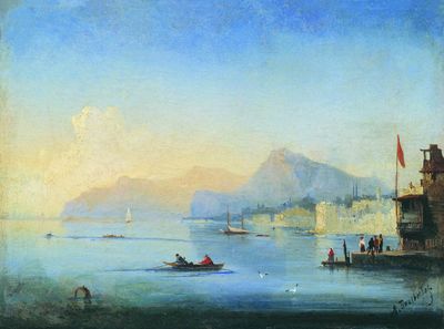 Вид Синопской бухты. 1870-е