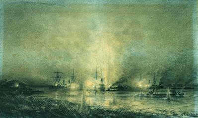 Взрыв турецкого монитора Сейфи на Дунае 14 мая 1877 года. 1877-1878