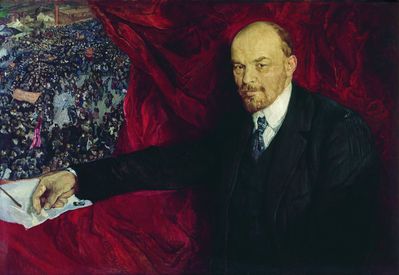 Ленин и манифестация. 1919