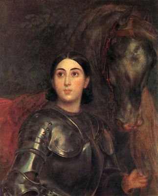 Портрет Джульетты Титтони в латах. 1850-1852