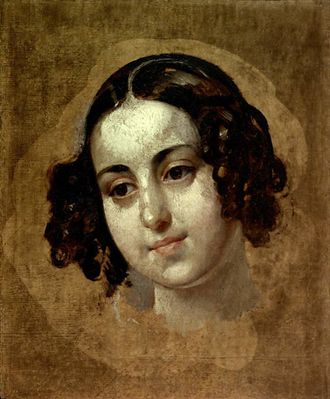 Голова девушки. 1830-е