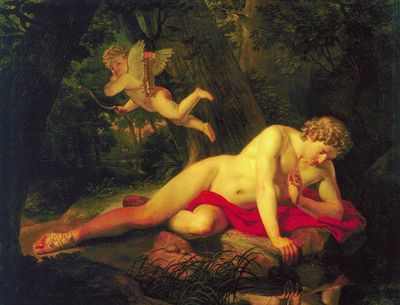 Нарцисс, смотрящий в воду. 1819