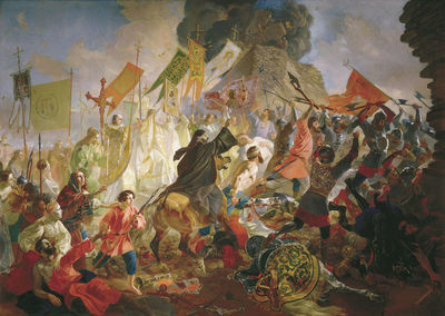 Осада Пскова польским королём Стефаном Баторием в 1581 году. 1839-1843
