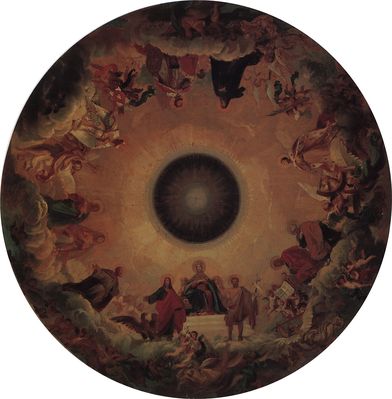Плафон. 1843-1847 Эскиз росписи большого купола исаакиевского собора