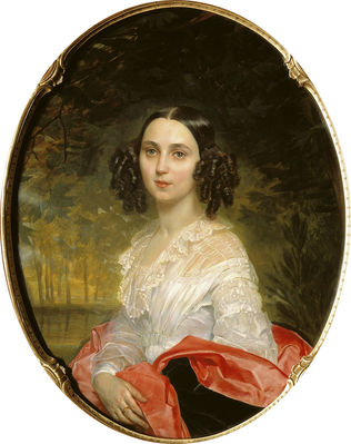 Портрет М.и.Алексеевой. 1837-1840