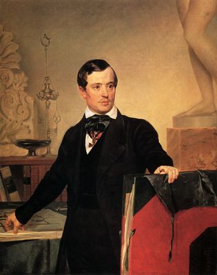 Портрет архитектора и художника А.П.Брюллова. Не позднее 1841