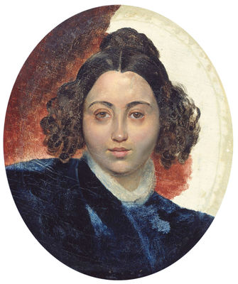 Портрет баронессы и.и. Клодт, жены скульптора П.К.Клодта. Около 1839