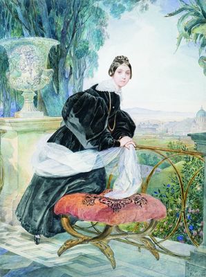 Портрет кн. Е.П.Салтыковой. 1833-1835