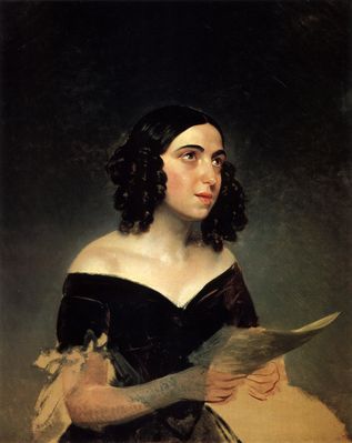 Портрет певицы А.Я.Петровой. 1841