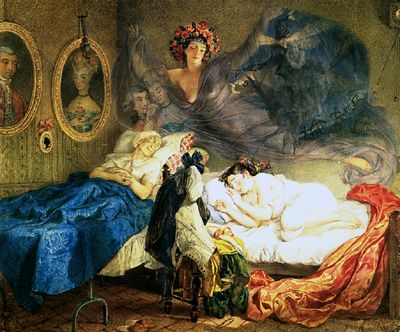 Сон бабушки и внучки. 1829