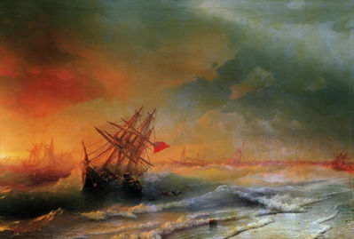 «Буря под Евпаторией 2 ноября 1854 года», 1861