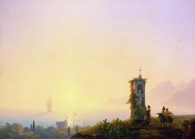 "Часовня на берегу моря", 1847