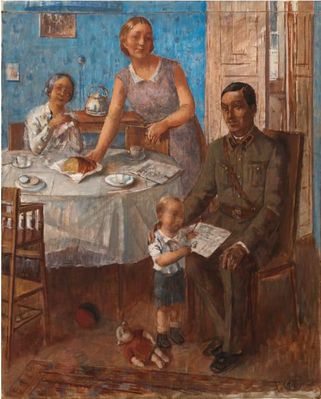 "Семья командира",(первый вариант) 1937