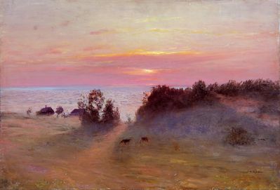 "Берег моря. Закат", 1895