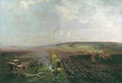 "На пашне (Пашня)", 1892 -1895
